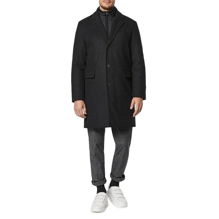 アンドリューマーク メンズ コート アウター Sheffield Slim Fit Single Breasted Overcoat｜revida2｜02