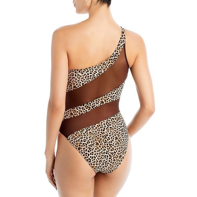ノーマカマリ レディース 上下セット 水着 Leopard Print Mesh One Piece Swimsuit｜revida2｜02