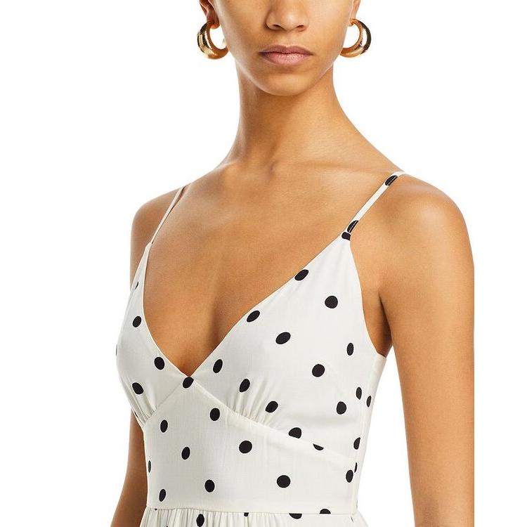 バラ売り価格 アクア レディース ワンピース トップス Dot Strappy Back Maxi Dress - 100% Exclusive