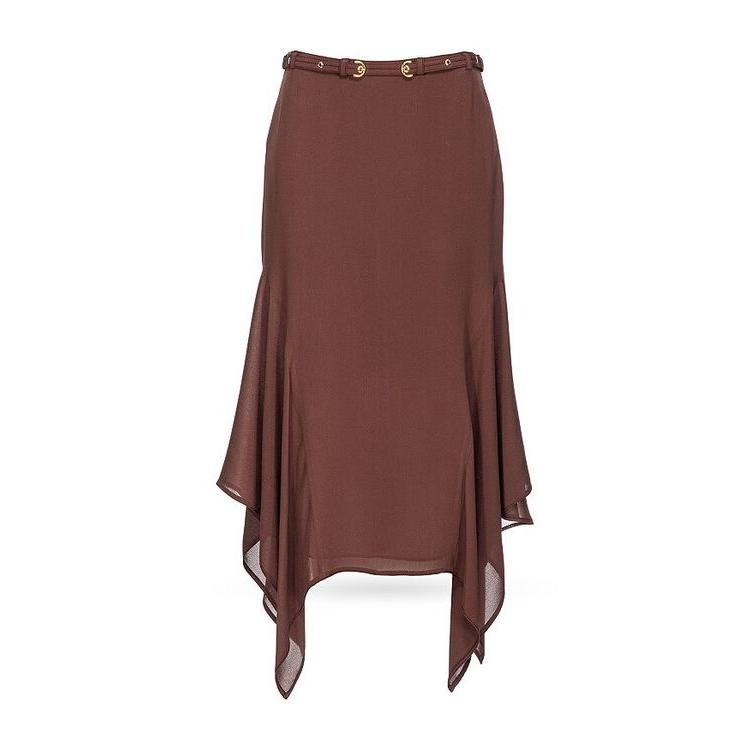 ピンコ レディース スカート ボトムス Egisto Handkerchief Hem Midi Skirt｜revida2｜04