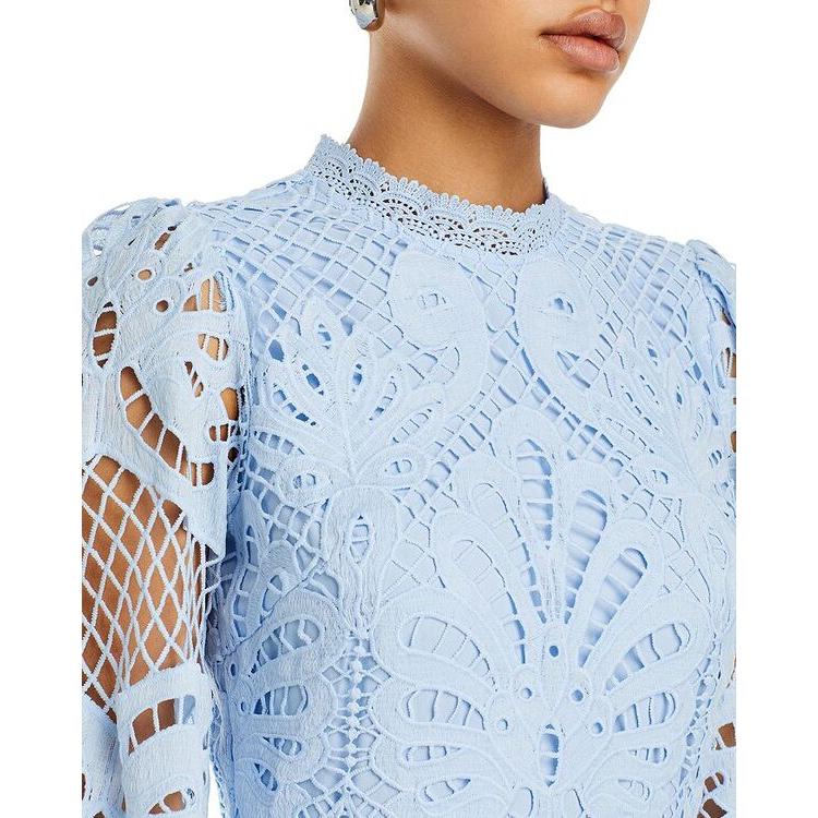 オンラインストア売り アクア レディース ワンピース トップス Long Sleeve Lace Dress - 100% Exclusive