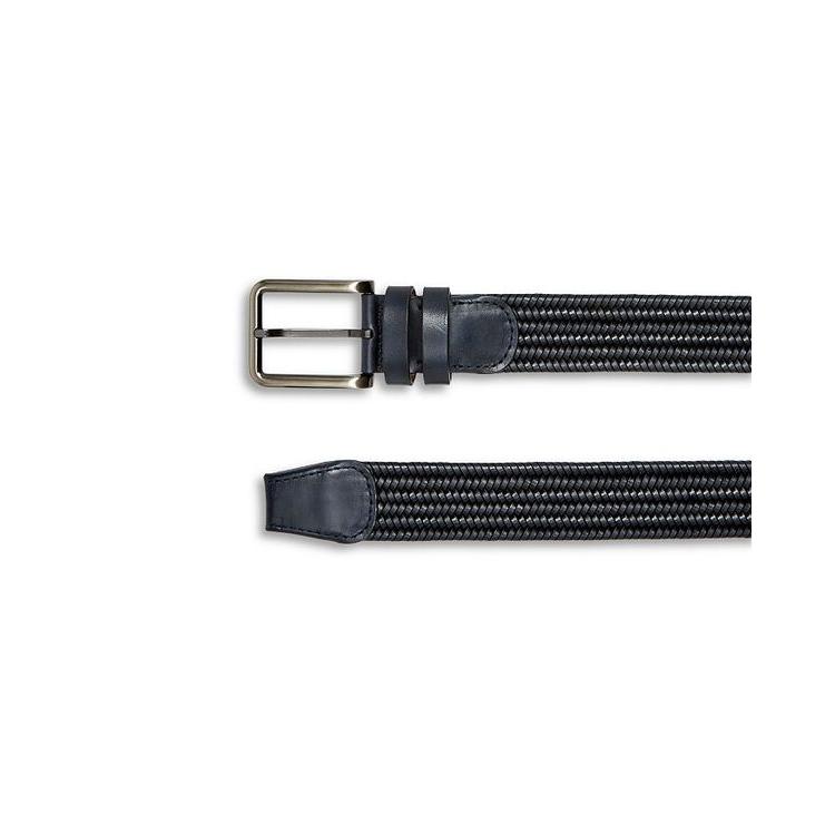 マグナーニ メンズ ベルト アクセサリー Astoria Woven Stretch Leather Belt｜revida2｜02
