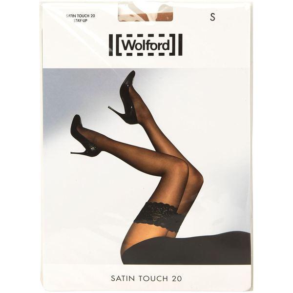 ウォルフォード レディース 靴下 アンダーウェア Satin touch 20 denier hold ups｜revida2｜02