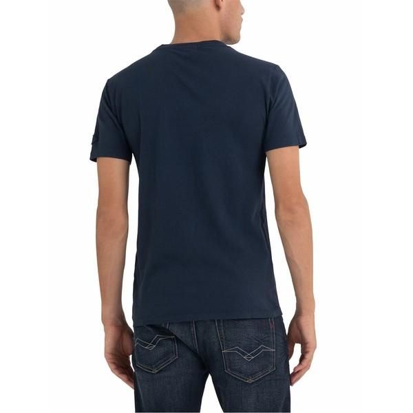 リプレイ メンズ Tシャツ トップス Replay Logo T-Shirt Mens｜revida2｜02