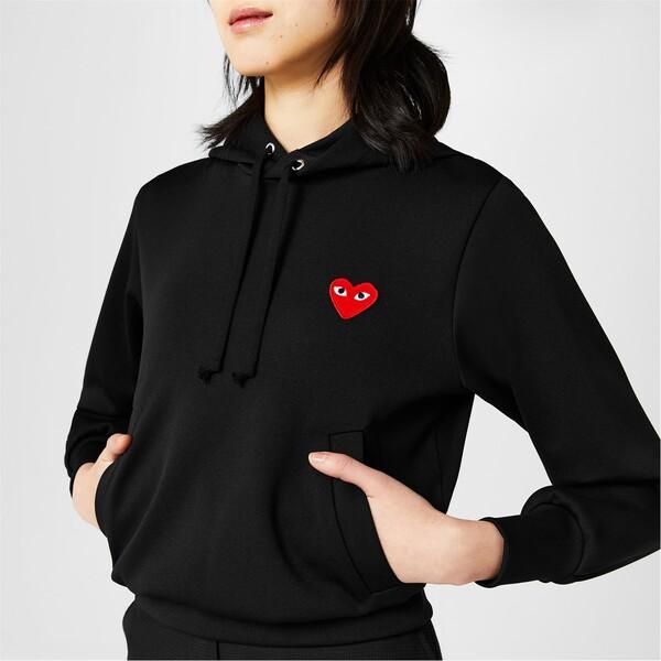 正規品、日本製 コム・デ・ギャルソン レディース アウター パーカー・スウェット フーディー Small Heart Oth Hoodie