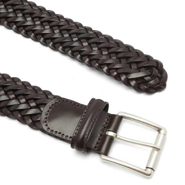 日本の職人技 アンダーソンズ メンズ ベルト アクセサリー Anderson´s Woven Leather Belt