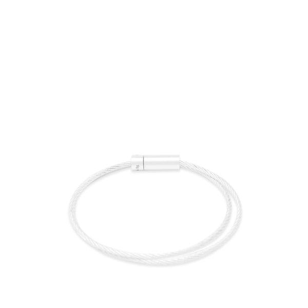 SEAL限定商品 ルグラム メンズ ブレスレット・バングル・アンクレット アクセサリー Le Gramme Brushed Double Cable Bracelet