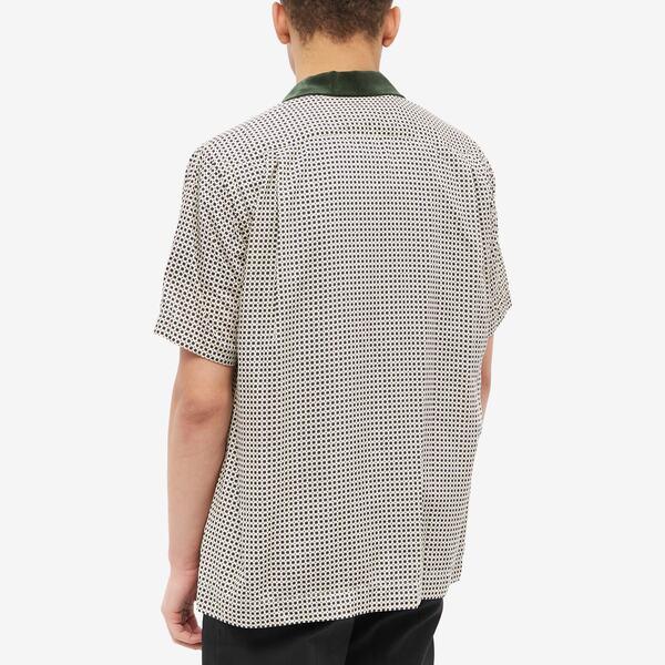 割引売上 サカイ メンズ シャツ トップス Sacai Komon Print Short Sleeve Shirt