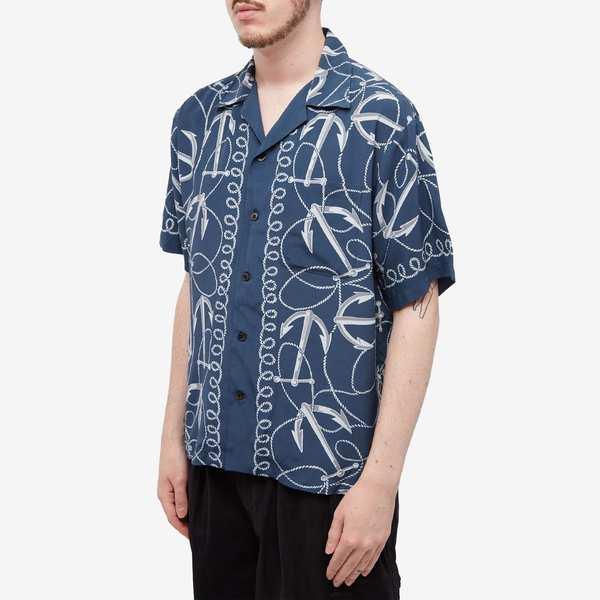 ネイバーフッド メンズ シャツ トップス Neighborhood Anchor Hawaiian 