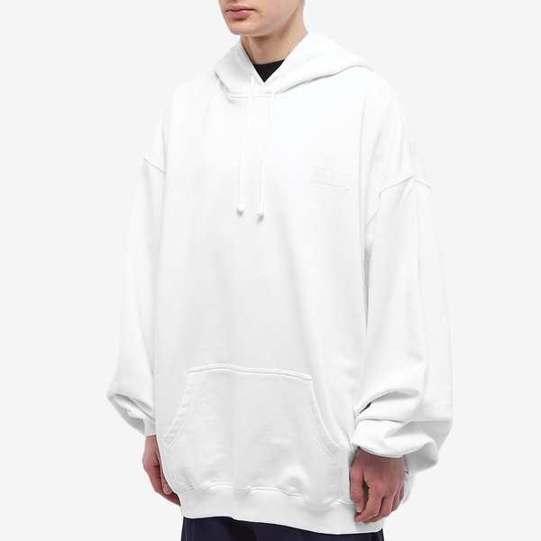 ヴェトモン メンズ アウター パーカー・スウェット フーディー VETEMENTS All White Popover Hoody 販売代理店 ヴェトモン メンズ パーカー・スウェット アウター Sweatshirt