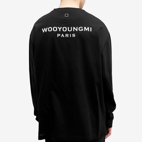 ウーヨンミ メンズ Tシャツ トップス Wooyoungmi Long Sleeve Back Logo T-Shirt｜revida2｜03