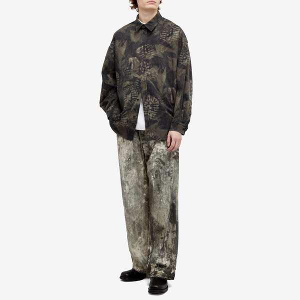 ACNE STUDIOS ロゴパンチ FLANNEL OVERSHIRT S