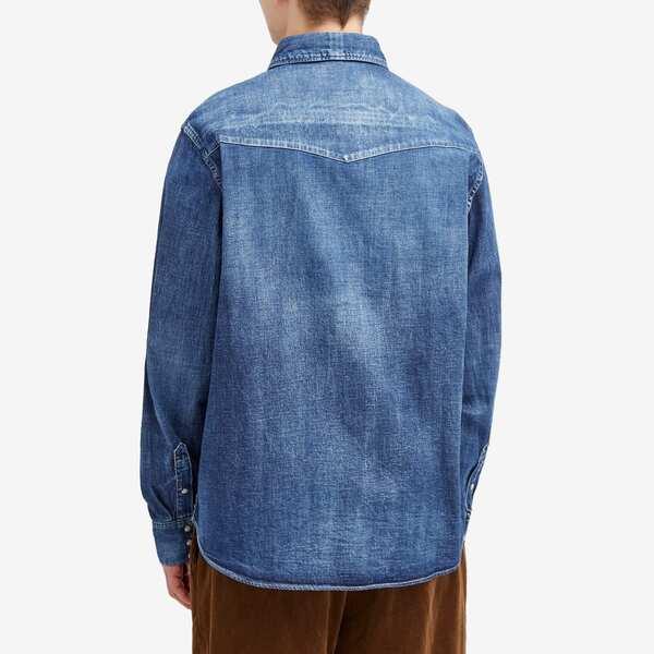 ビズビム メンズ シャツ トップス Visvim Social Sculpture Denim Shirt｜revida2｜03