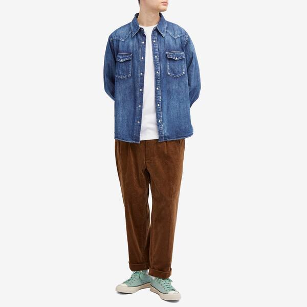 ビズビム メンズ シャツ トップス Visvim Social Sculpture Denim Shirt｜revida2｜04