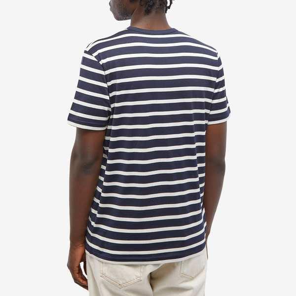 サンスペル メンズ Tシャツ トップス Sunspel Breton Stripe T-Shirt