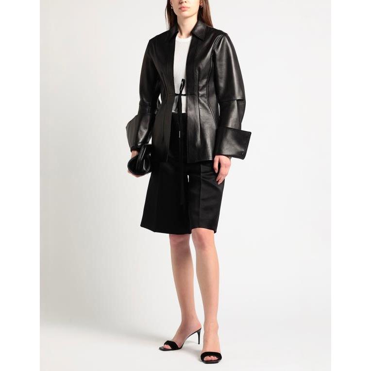 ANN DEMEULEMEESTER ブラックレザーテーラード 36 ANN DEMEULEMEESTER ブラックレザーテーラード 36 - メルカリ