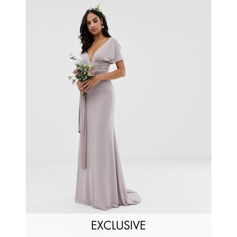 ティエフエヌシー レディース ワンピース トップス TFNC bridesmaid exclusive multiway maxi dress in gray