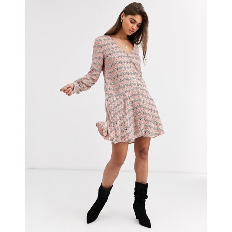 全日本送料無料 ヴィラ レディース ワンピース トップス Vila Printed Drop Hem Dress 新作モデル Zoetalentsolutions Com