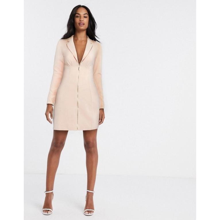 人気が高い リバーアイランド レディース ワンピース トップス River Island Zip Front Blazer Dress In Pink 国内配送 Tiebreak Fr