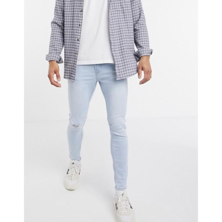 人気ブランド ベルシュカ メンズ デニムパンツ ボトムス Bershka Super Skinny Jeans In Light Blue 01 Blu リビーダ Yahoo ショップ 通販 Yahoo ショッピング 再再販 Dp3akb Jatengprov Go Id