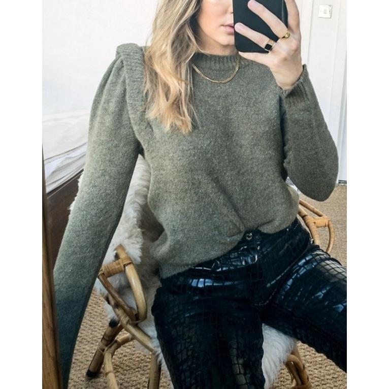 人気ブランド オンリー レディース ニット セーター アウター Only Strong Shoulder Sweater In Khaki 01 Kha リビーダ Yahoo ショップ 通販 Yahoo ショッピング 超特価セール Etechnologies Shop