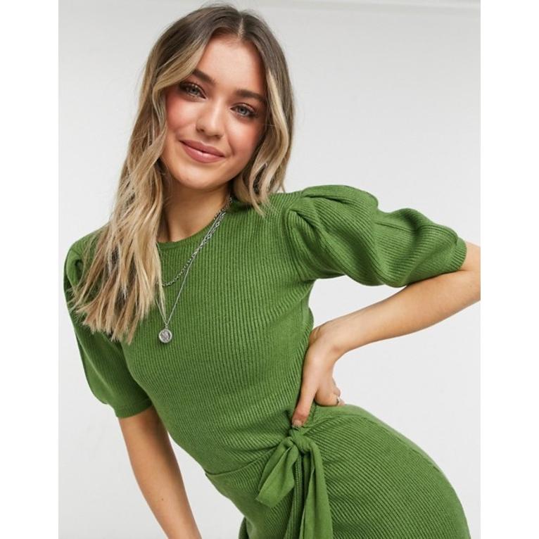 New限定品 ネバーフリードレスド レディース ワンピース トップス Never Fully Dressed Tie Waist Asymmetric Wrap Midi Dress In Olive Green 01 Oli リビーダ Yahoo ショップ 通販 Yahoo ショッピング 数量限定 Www Doctor Plan Com