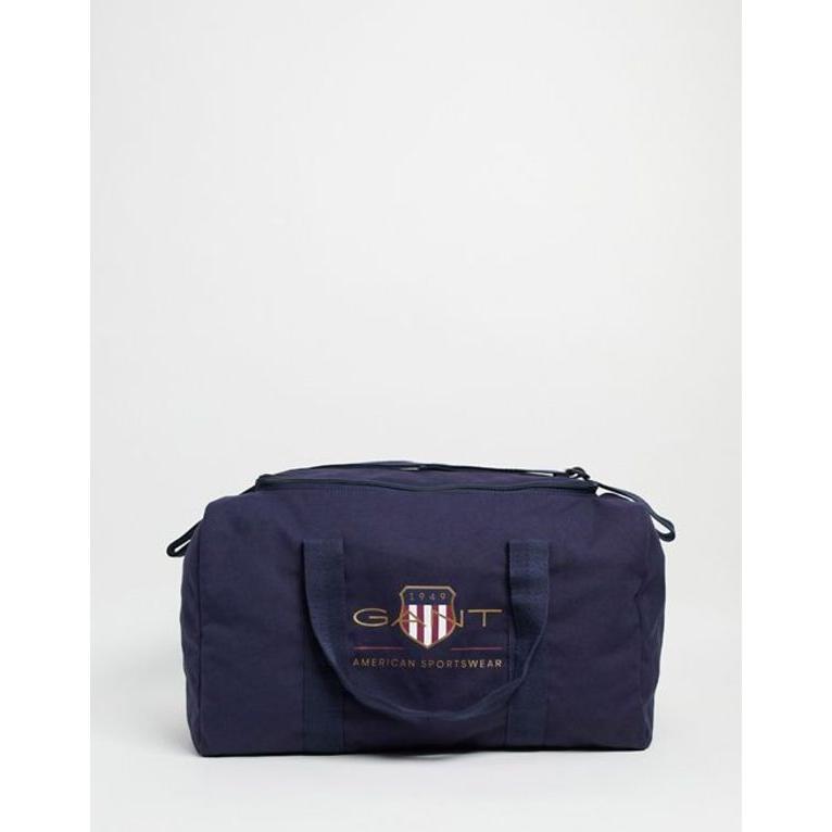 ガント メンズ ボストンバッグ バッグ Gant Duffel Bag In Navy With Large Heritage Logo おすすめネット
