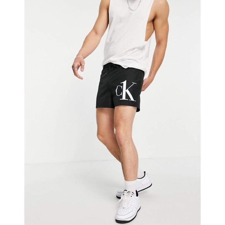安い カルバンクライン メンズ ハーフパンツ ショーツ 水着 Ck One Short Drawstring Swim Shorts In Black 高知インター店 Feltfetish Com