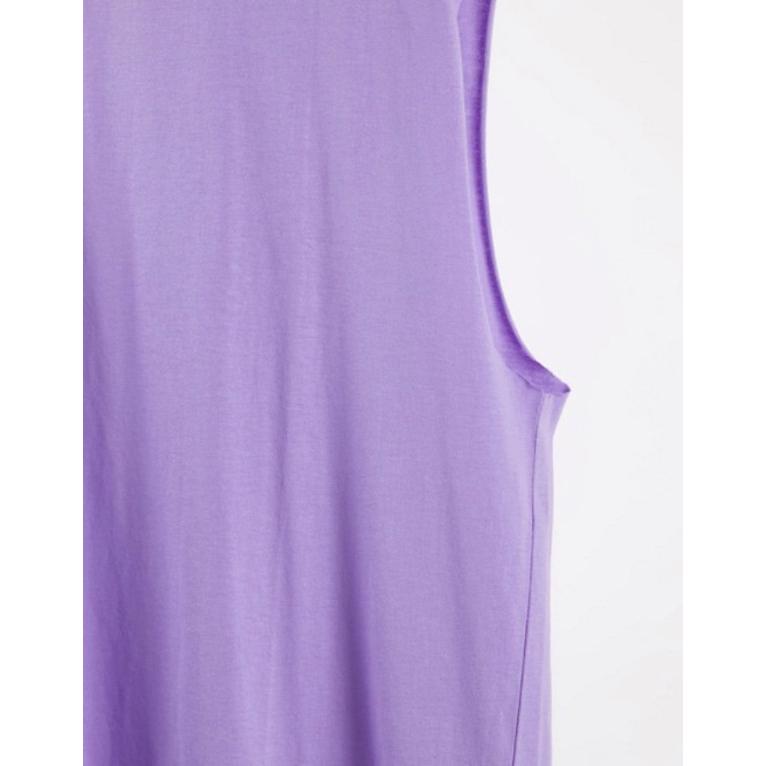 初回限定】 エイソス メンズ タンクトップ トップス ASOS DESIGN Organic cotton blend oversized tank  in purple emega.com.ar
