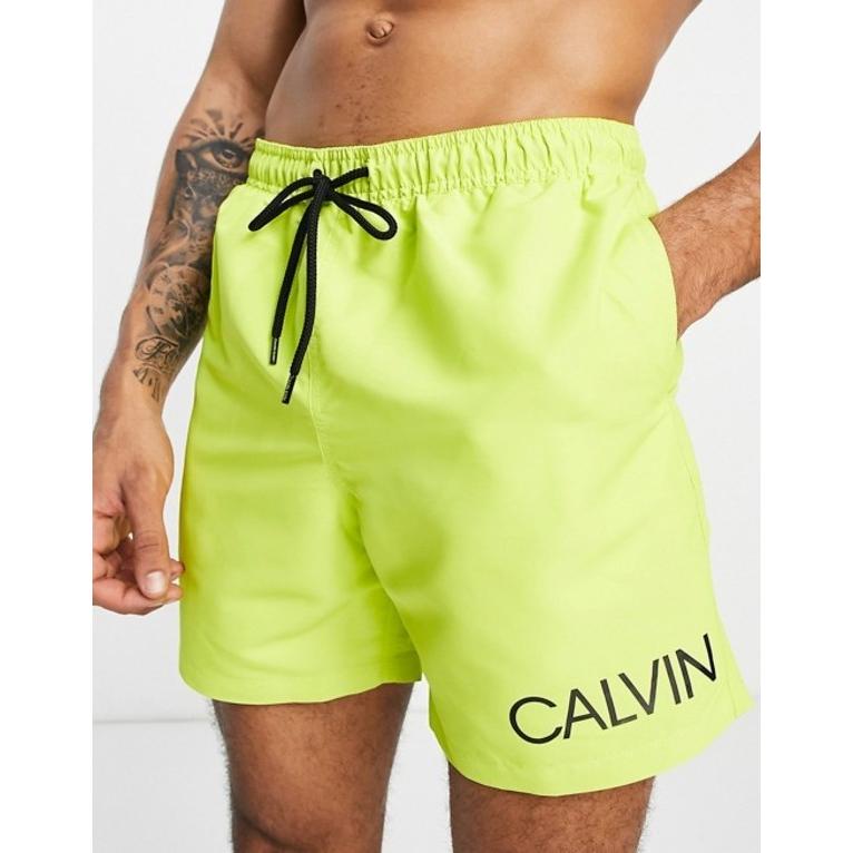 カルバンクライン 品質が メンズ ハーフパンツ ショーツ 90％以上節約 水着 Calvin Klein swim green in trunks