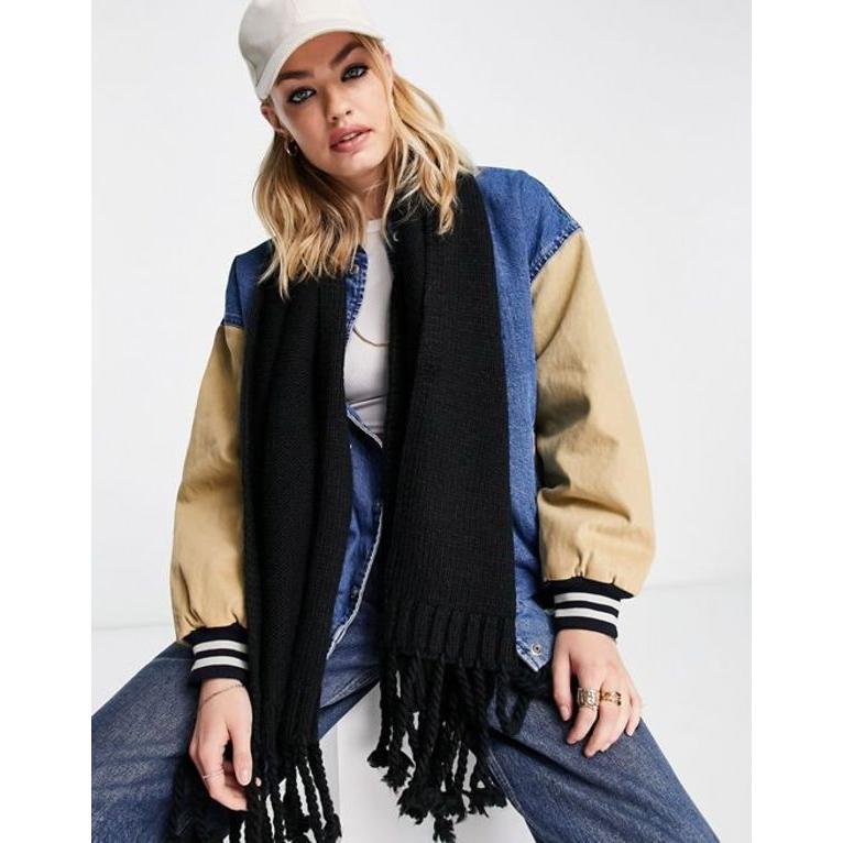 全品送料0円 マフラー ストール スカーフ レディース リーバイス アクセサリー Black In Scarf Knit Levi S マフラー サイズ One Size Taaluqstore Com