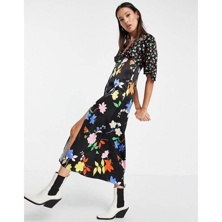 特選 公式 トップショップ レディース ワンピース トップス Topshop Mix And Match Satin Occasion Midi Dress In Floral 01 Mul リビーダ Yahoo ショップ 通販 Yahoo ショッピング アウトレット特売 Paynow Universalpapershredding Com