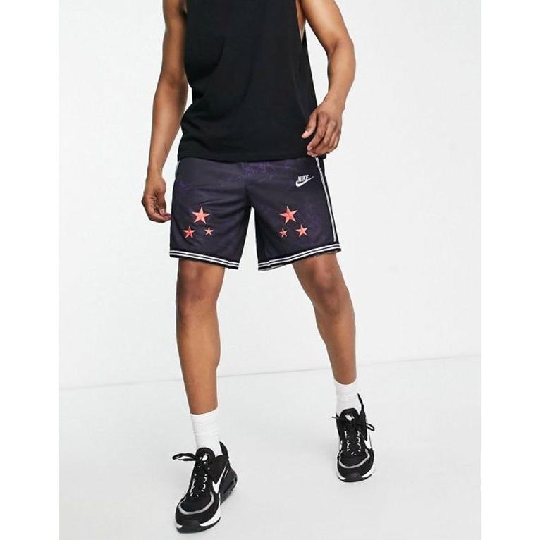 最新作の ナイキ メンズ ハーフパンツ・ショーツ ボトムス Nike Super Flight Pack Dri-FIT DNA+ basketball shorts in black ショート、ハーフパンツ