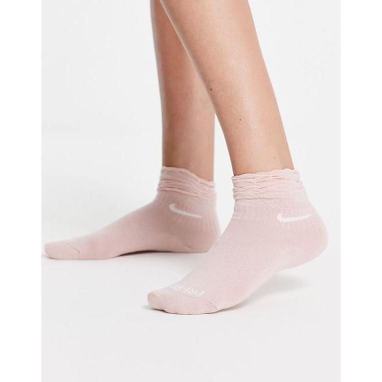 ナイキ レディース 靴下 アンダーウェア Nike Everyday Plus Cushioned Frilly Sock In Dusty Pink 01 Pin リビーダ Yahoo ショップ 通販 Yahoo ショッピング
