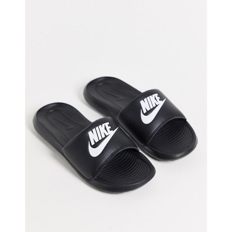 超人気 サンダル レディース ナイキ シューズ Black White In Slides One Victori Nike サンダル サイズ Womens 5 Mens 3 5 Folliq4 Com