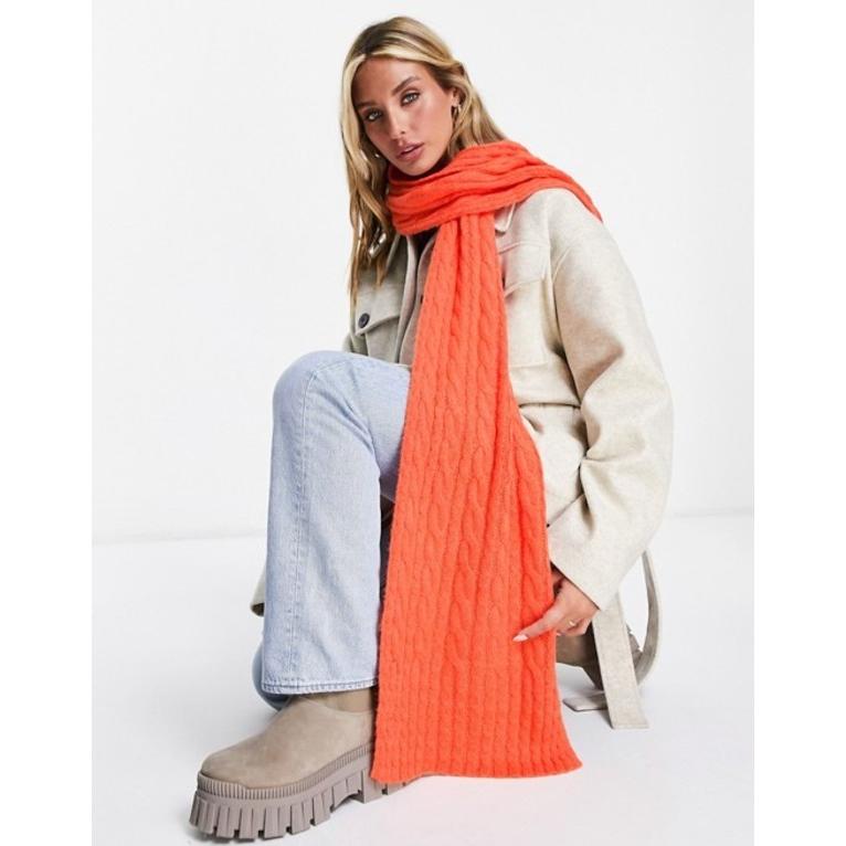 【限定セール！】 フレンチコネクション orange in scarf knit cable Connection French アクセサリー マフラー・ストール・スカーフ レディース マフラー