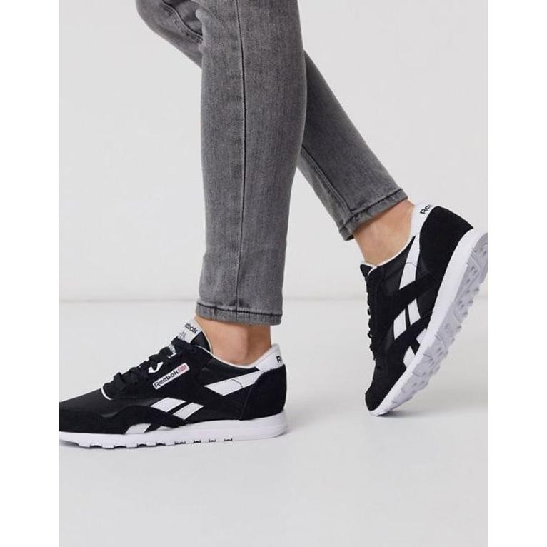 リーボック レディース スニーカー シューズ Reebok Classic Nylon Sneakers In White And Black 01 Whi リビーダ Yahoo ショップ 通販 Yahoo ショッピング