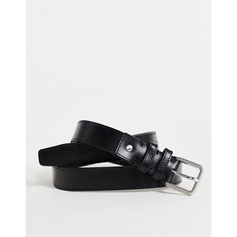 おすすめ Selected アクセサリー ベルト メンズ セレクテッドオム Homme Black In Belt Leather ベルト サイズ 95cm Www Maketheleapcoaching Com