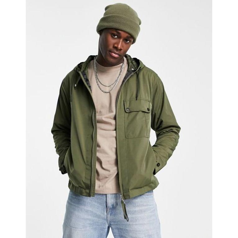プレティグリーン メンズ ジャケット ブルゾン アウター Pretty Green Leporis Nylon Jacket In Khaki 01 Kha リビーダ Yahoo ショップ 通販 Yahoo ショッピング