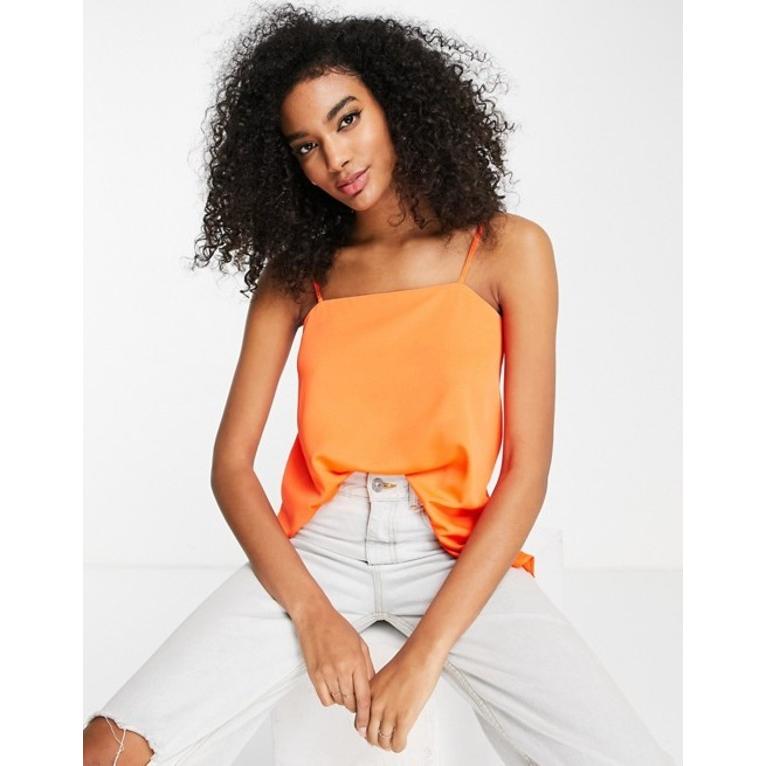 お気に入り リバーアイランド レディース シャツ トップス River Island longline satin cami in orange 長袖 お気に入り リバーアイランド レディース シャツ トップス River Island longline satin cami in orange 長袖