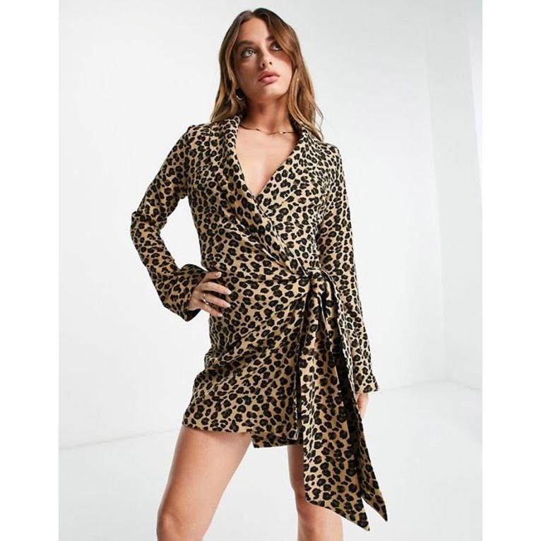 ネバーフリードレスド レディース In ワンピース トップス Print Never Fully Dressed Dress Blazer Wrap Mini