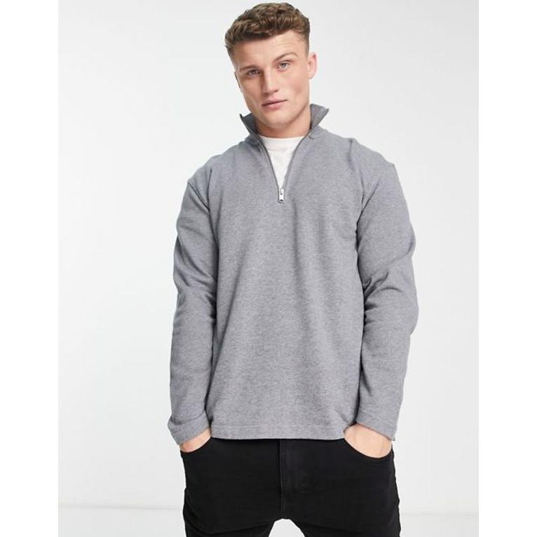 2022人気新作 high Homme Selected アウター パーカー・スウェット メンズ セレクテッドオム neck gray in sweat パーカー 2022人気新作 high Homme Selected アウター パーカー・スウェット メンズ セレクテッドオム neck gray in sweat パーカー