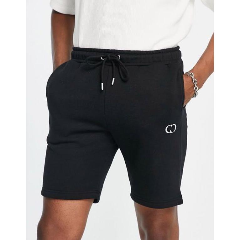 かわいい Essential Blend Polyester Recycled Damage Criminal ボトムス ハーフパンツ ショーツ メンズ クリミナルダメージ Jersey Black In Short ショート ハーフパンツ サイズ 2xl W34 Www Oroagri Eu