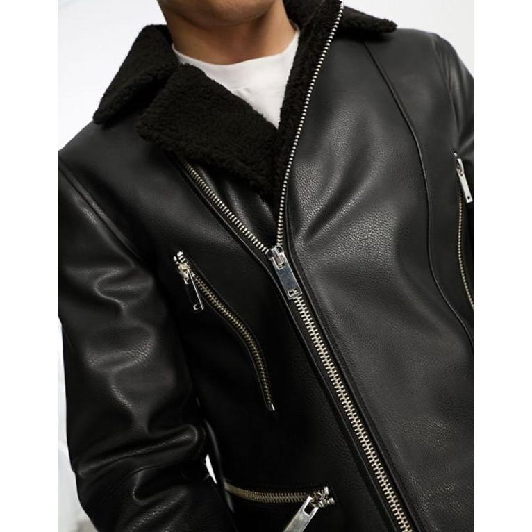ボロンガロトレバー メンズ ジャケット・ブルゾン アウター Bolongaro Trevor Kellan check biker leather  jacket 通販