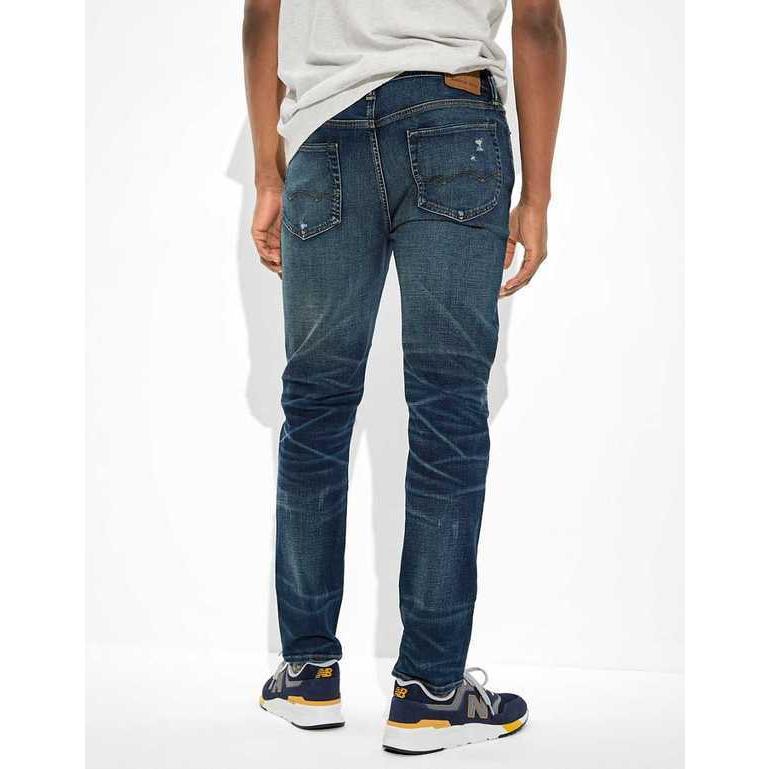 専門ショップ Skinny Patched Airflex Ae Eagle American メンズ デニムパンツ アメリカンイーグル デニムパンツ メンズ アメリカンイーグル Jean Destroy Darken ボトムス パンツ Dagl Tg