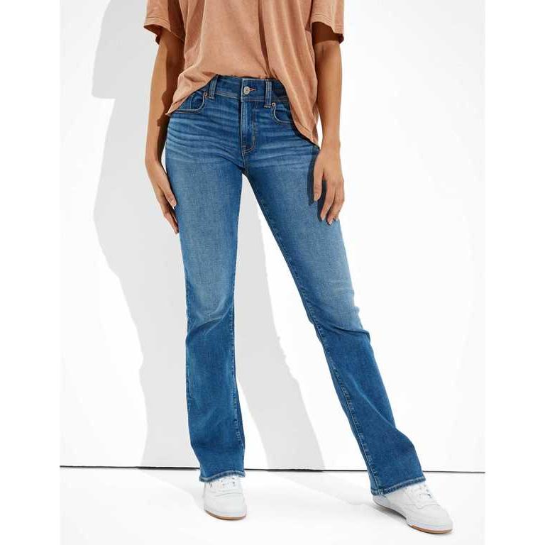アメリカンイーグル デニムパンツ レディース American Eagle Ae Ne X T Level Low Rise Kick Bootcut Jean Worn Out Blue 03 1437 3417 470 リビーダ Yahoo ショップ 通販 Yahoo ショッピング