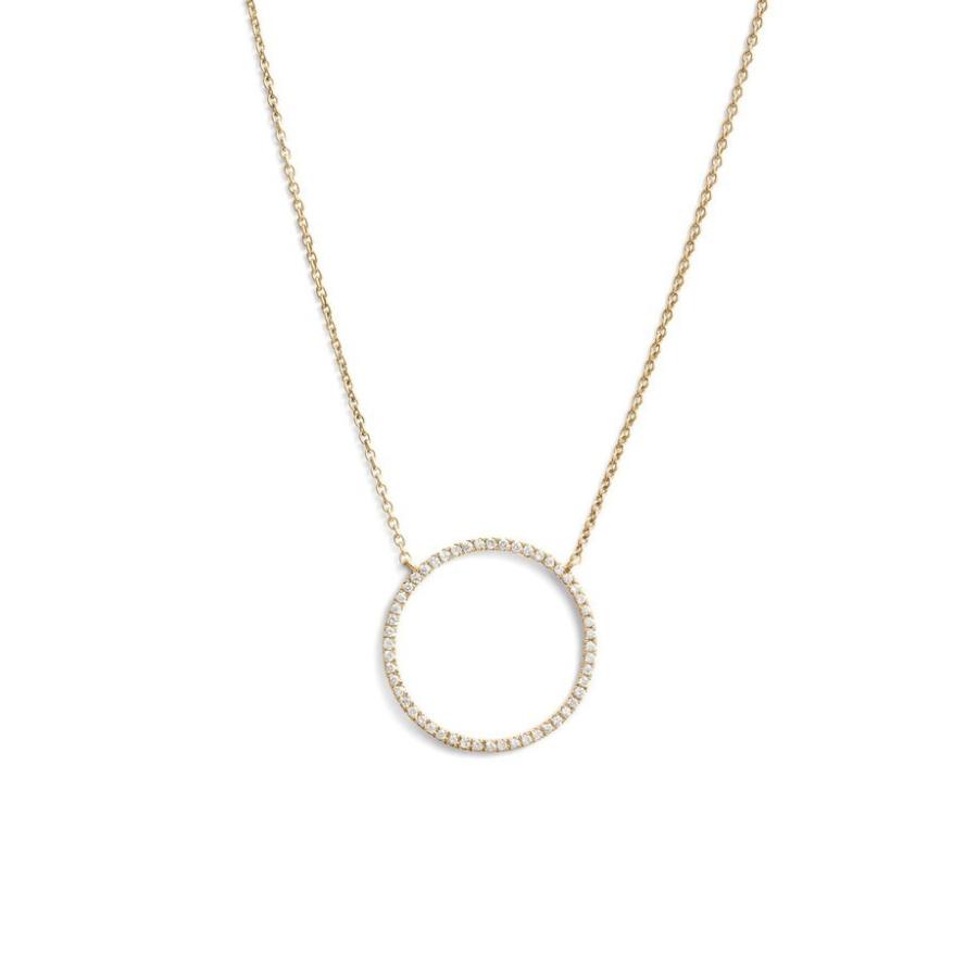 ボニー レヴィ レディース ネックレス チョーカー アクセサリー Bony Levy Simple Obsessions Circle Pendant Necklace Nordstrom Exclusive Rainbowbookclub Org