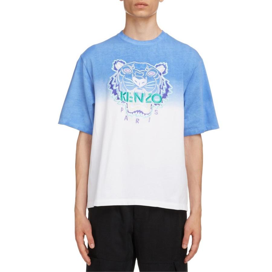 ケンゾー メンズ Tシャツ トップス Kenzo Dip Dye Tiger Embroidered Graphic Tee Rsuwilliambooth Com