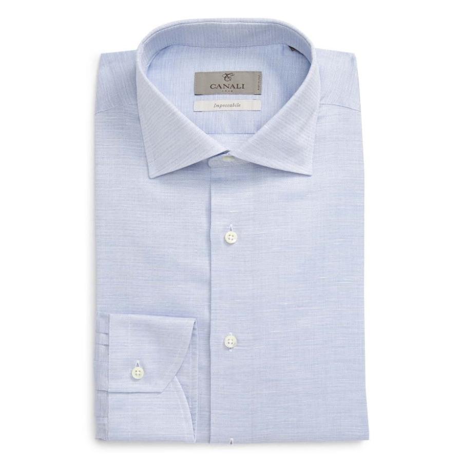 カナーリ メンズ シャツ トップス Canali Regular Fit Geometric Dress Shirt Supersport Tn