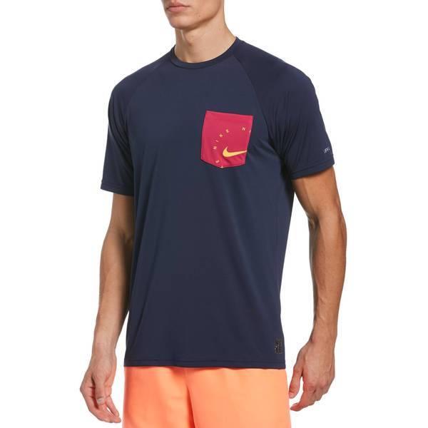 ポイント10倍 ナイキ メンズ スイムウェア スイムウェア Nike Swim Men S Logo Short Sleeve Hydroguard 注目の Espacolife Com Br